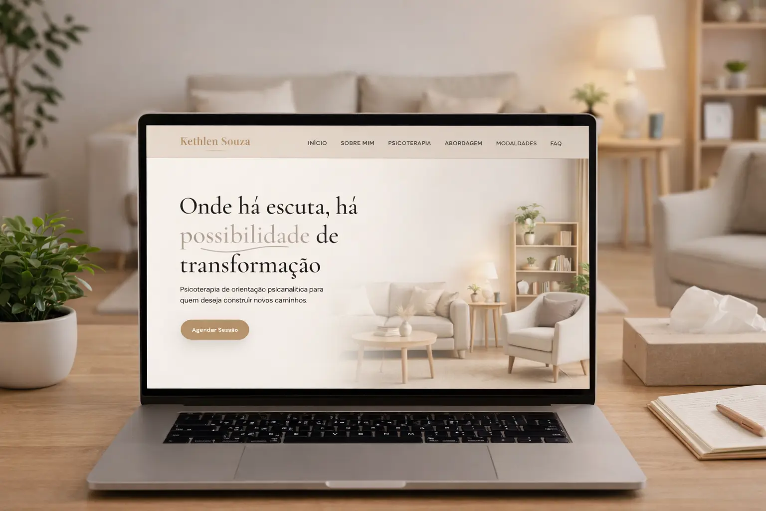 Modelo de Site Psicóloga